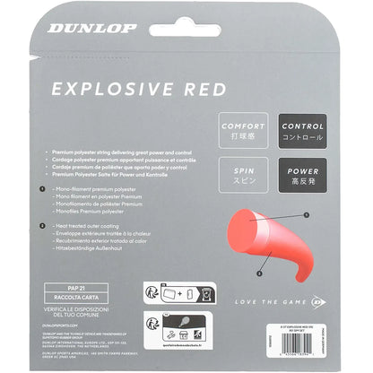 Cordaje Dunlop Explosive Red (12 Metros)