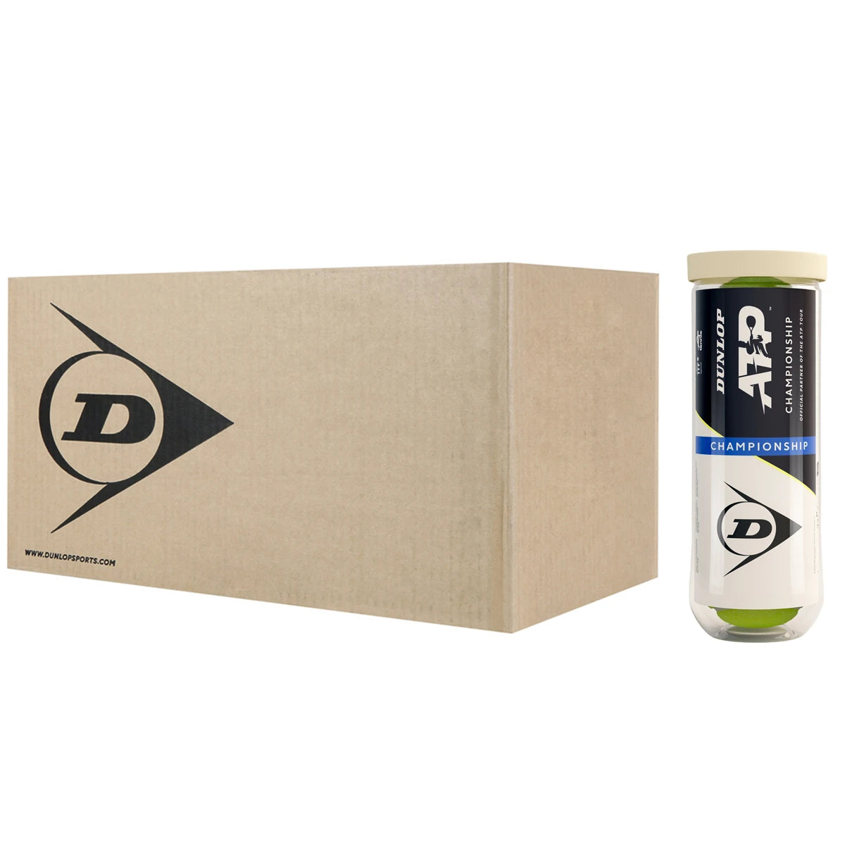 CAJA DE 24 TUBOS DE 3 PELOTAS DUNLOP ATP CHAMPIONSHIP