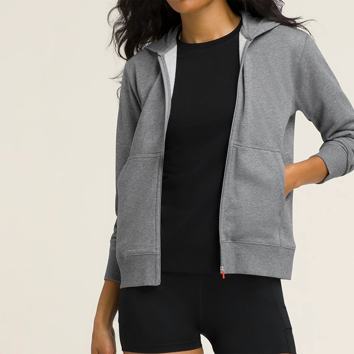 SUDADERA CON CAPUCHA WILSON MUJER TEAM ZIP
