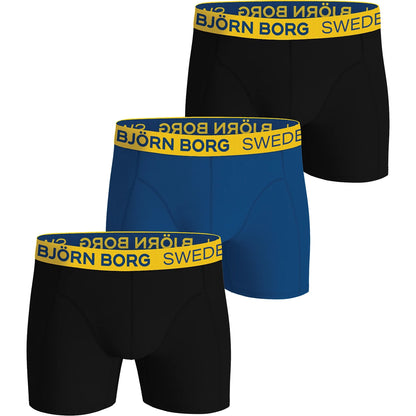 PACK 3 BOXERS BJORN BORG ALGODÓN ELÁSTICO