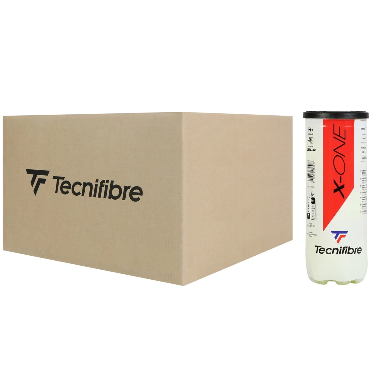 CAJA DE 36 TUBOS DE 3 PELOTAS TECNIFIBRE X ONE