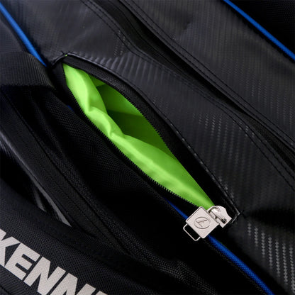 BOLSA DE TENIS THERMO PRO KENNEX TRIPLE BLACK/BLUE