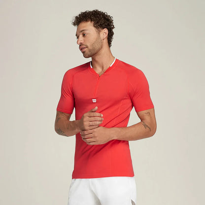CAMISETA WILSON SERIES SEAMLESS ZIP HENLEY 2.0