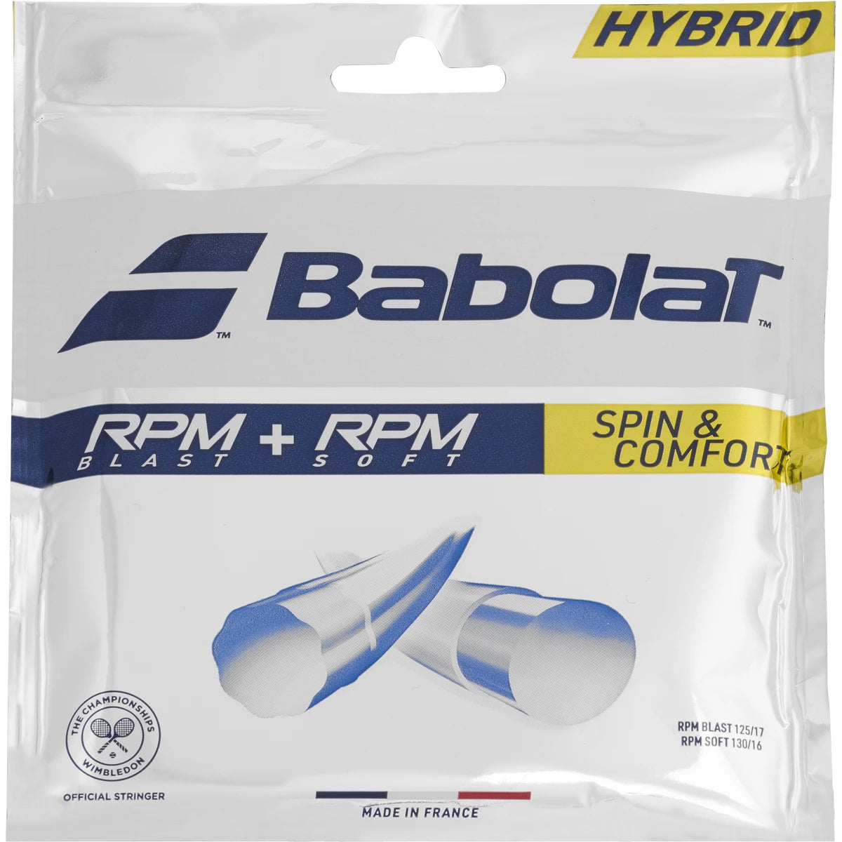CORDAJE BABOLAT HÍBRIDO RPM BLAST (1.25MM) + RPM SOFT (1.30MM)