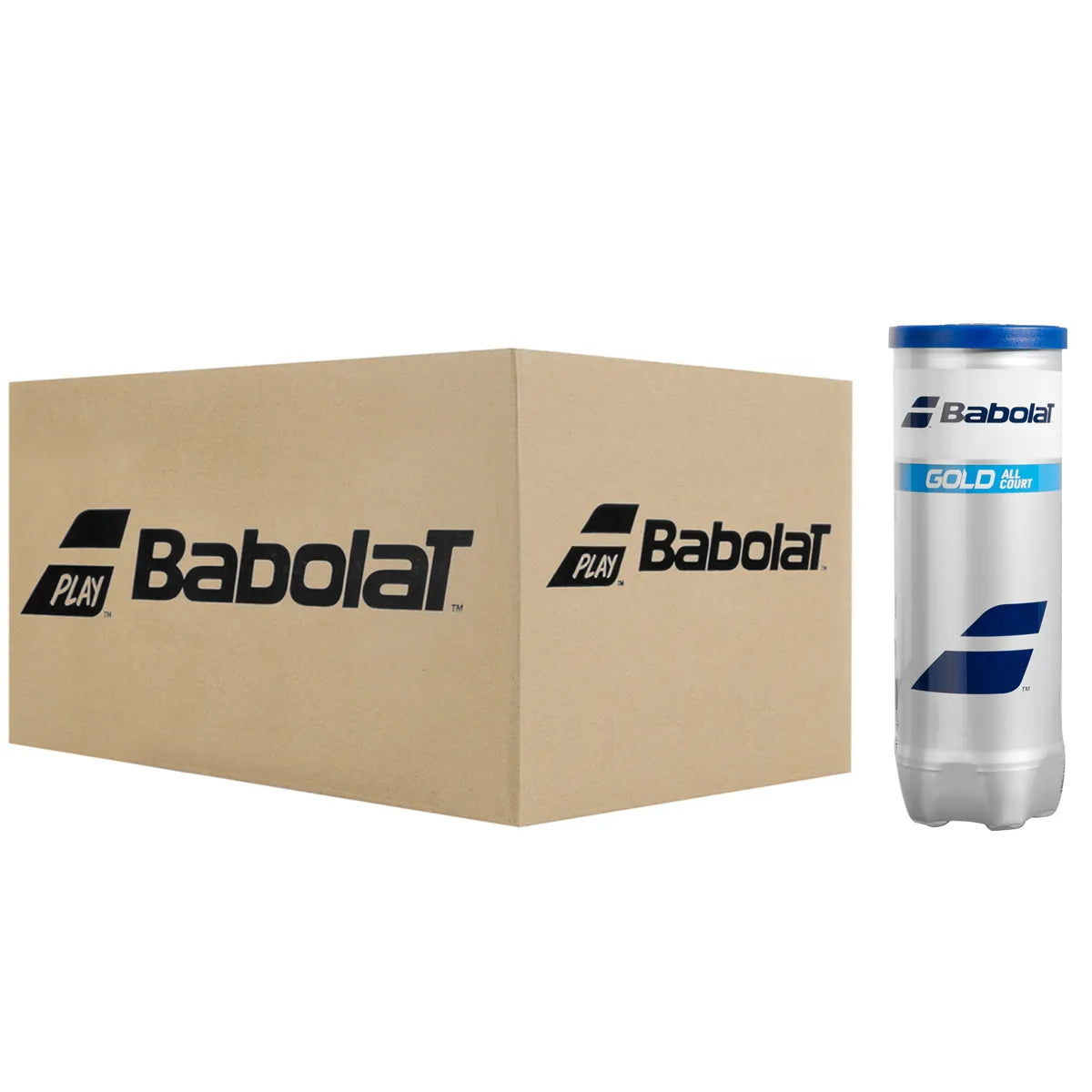 CAJA DE 24 TUBOS DE 3 PELOTAS BABOLAT GOLD ALL COURT