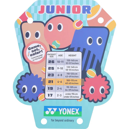 RAQUETA YONEX JUNIOR 21 CORAL ORANGE