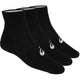 3 PARES DE CALCETINES ASICS QUARTER (TOBILLO)