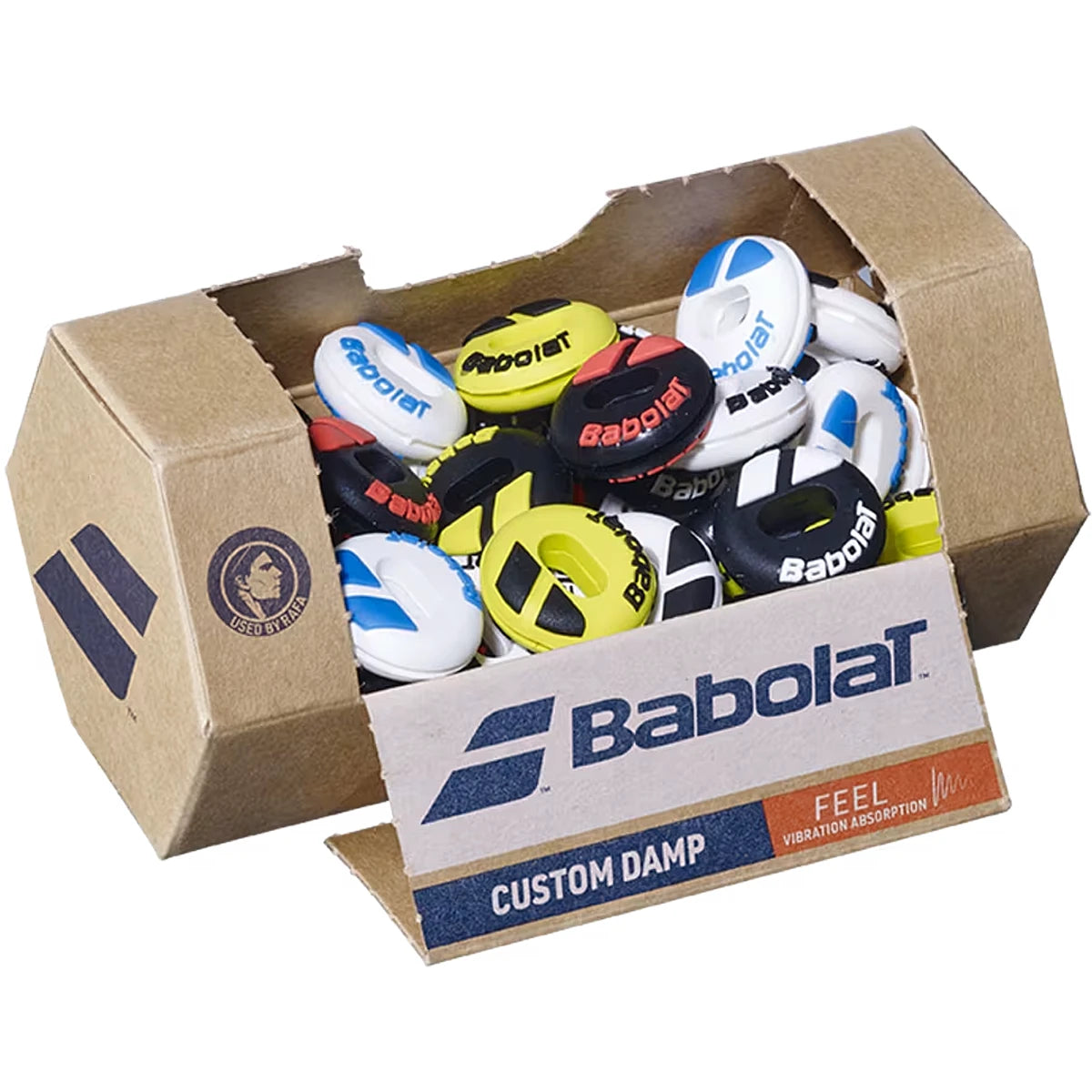 CAJA DE 48 ANTIVIBRADORES BABOLAT CUSTOM DAMP