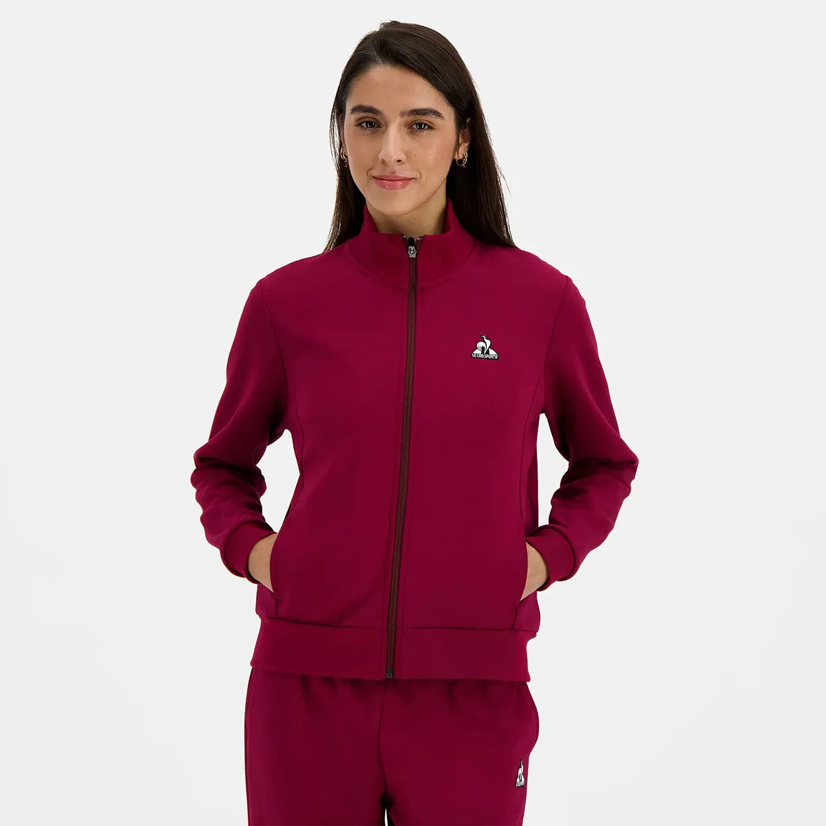 SUDADERA LE COQ SPORTIF MUJER HERITAGE FULL ZIP
