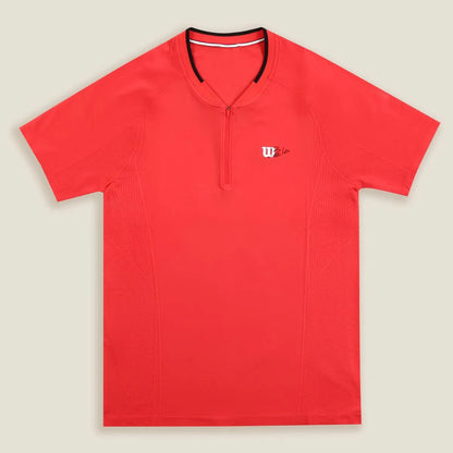 CAMISETA WILSON BELA SERIES SIN COSTURAS CON CREMALLERA HENLEY