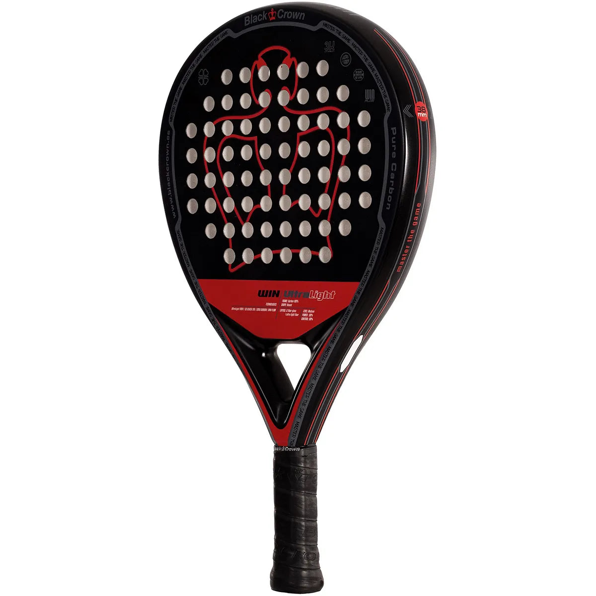 RAQUETA DE PÁDEL BLACK CROWN WIN ULTRA LIGHT