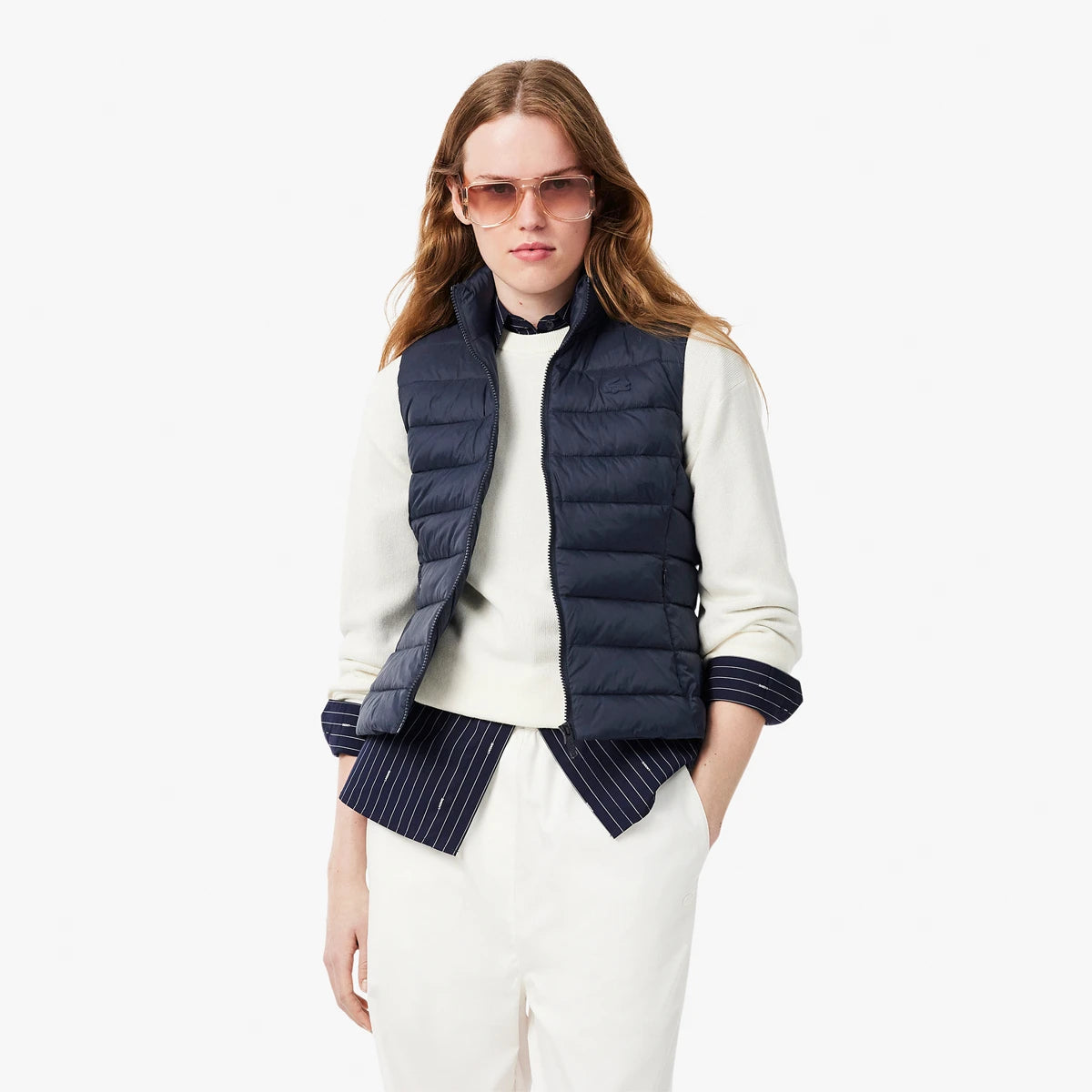 CHAQUETA LACOSTE MUJER SIN MANGAS CORE PERFORMANCE