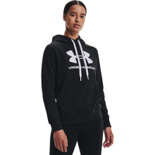 SUDADERA UNDER ARMOUR MUJER RIVAL FLEECE LOGO CON CAPUCHA