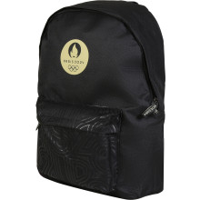MOCHILA NEGRA Y ORO PARIS 2024 (28.5x43x14cm)