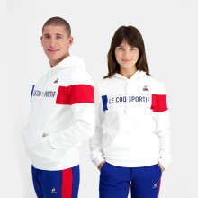 SUDADERA LE COQ SPORTIF UNISEX CON CAPUCHA TRICOLOR