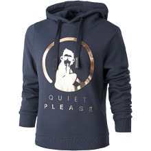 SUDADERA QUIET PLEASE MUJER READY TO SERVE GLITTER