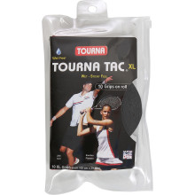 10 TOURNA TAC XL OVERGRIPS NEGRO