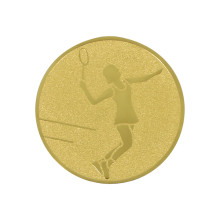 PASTILLAS MEDALLA TENIS MUJER (ALU - 50MM)