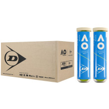 CAJA DE 9 BIPACKS DE 4 PELOTAS DUNLOP AUSTRALIAN OPEN