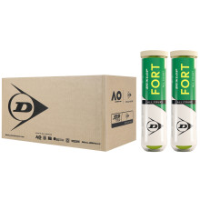 CAJA DE 9 BIPACKS DE 4 PELOTAS DUNLOP FORT TOURNAMENT SELECT