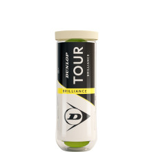 BOTE DE 3 PELOTAS DUNLOP TOUR BRILLIANCE