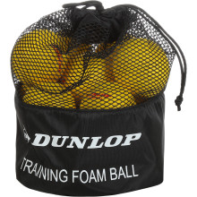 SACHET DE 12 BALLES DUNLOP EN MOUSSE TRAINING