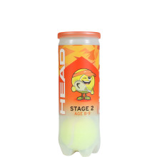 BOTE DE 3 PELOTAS HEAD TIP NARANJA