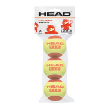 BOLSA DE 3 PELOTAS HEAD TIP ROJAS 