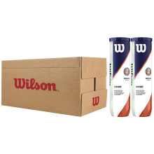 CAJA DE 9 BIPACKS DE 4 PELOTAS WILSON ROLAND GARROS OFFICIAL CLAY