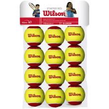 BOLSA DE 12 PELOTAS WILSON STARTER RED