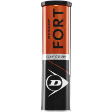 BOTE DE 4 PELOTAS DUNLOP CLAY COURT