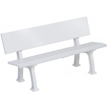 BANCO DE TENIS PERSONALIZABLE BLANCO 1.5 MT