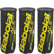 TRIPACK DE 3 TUBOS DE 3 PELOTAS BABOLAT ACE PADEL