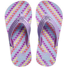 CHANCLAS JUNIOR REEF AHI LAVENDER HEARTS