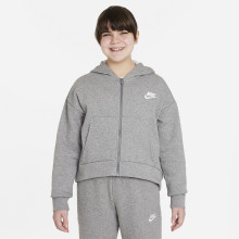 SUDADERA NIKE JUNIOR NIÑA CLUB CON CAPUCHA Y CREMALLERA