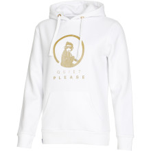 SUDADERA QUIET PLEASE MUJER RETRO LOGO CON CAPUCHA