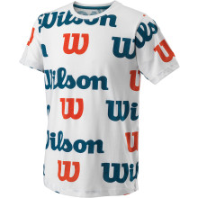 CAMISETA WILSON JUNIOR NIÑO ALL OVER LOGO TECH