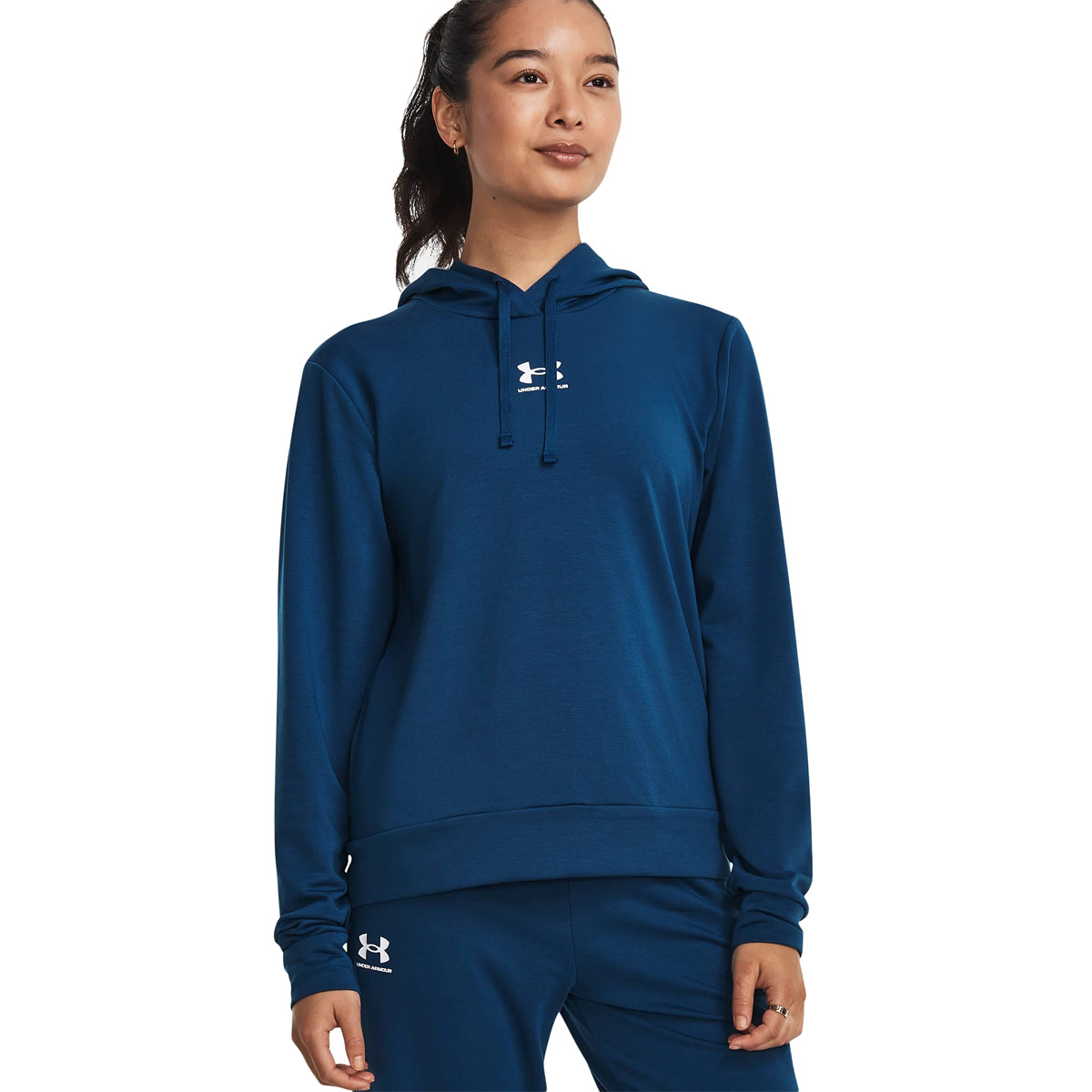 SUDADERA UNDER ARMOUR MUJER RIVAL TERRY CON CAPUCHA - UNDER ARMOUR - Mujer  - Ropa