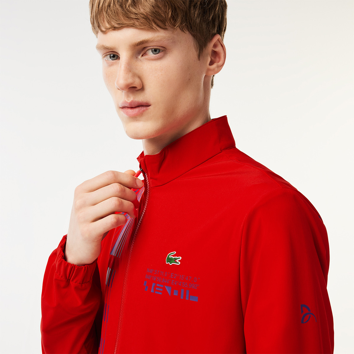 Chaqueta lacoste store hombre roja