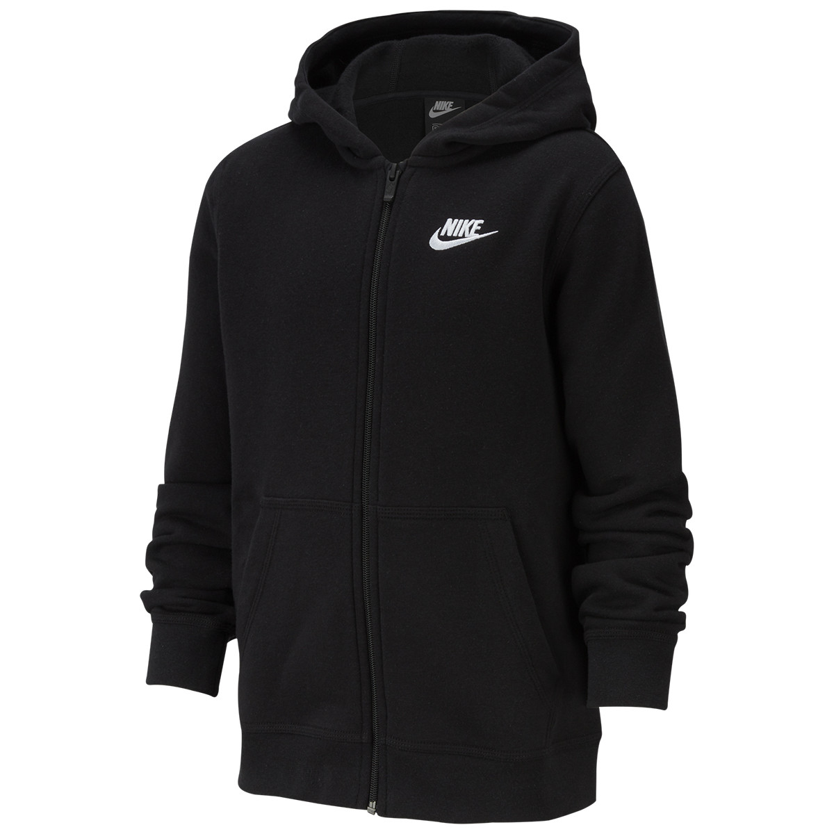 SUDADERA NIKE DE CAPUCHA NIÑO NEGRA