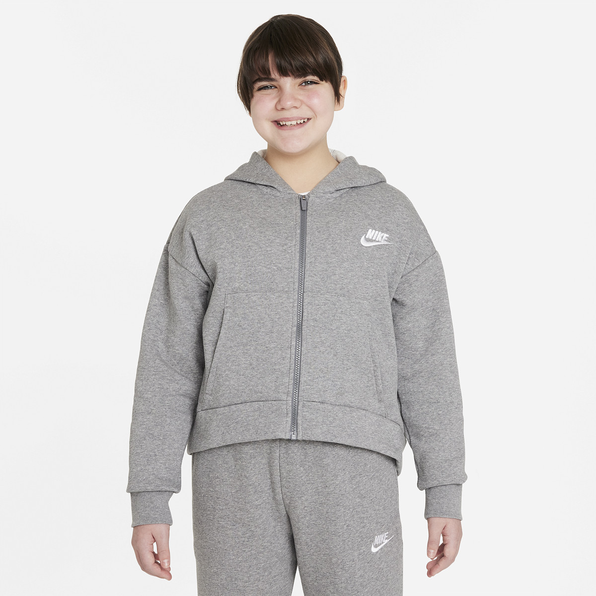 Sudadera nike gris niño deals