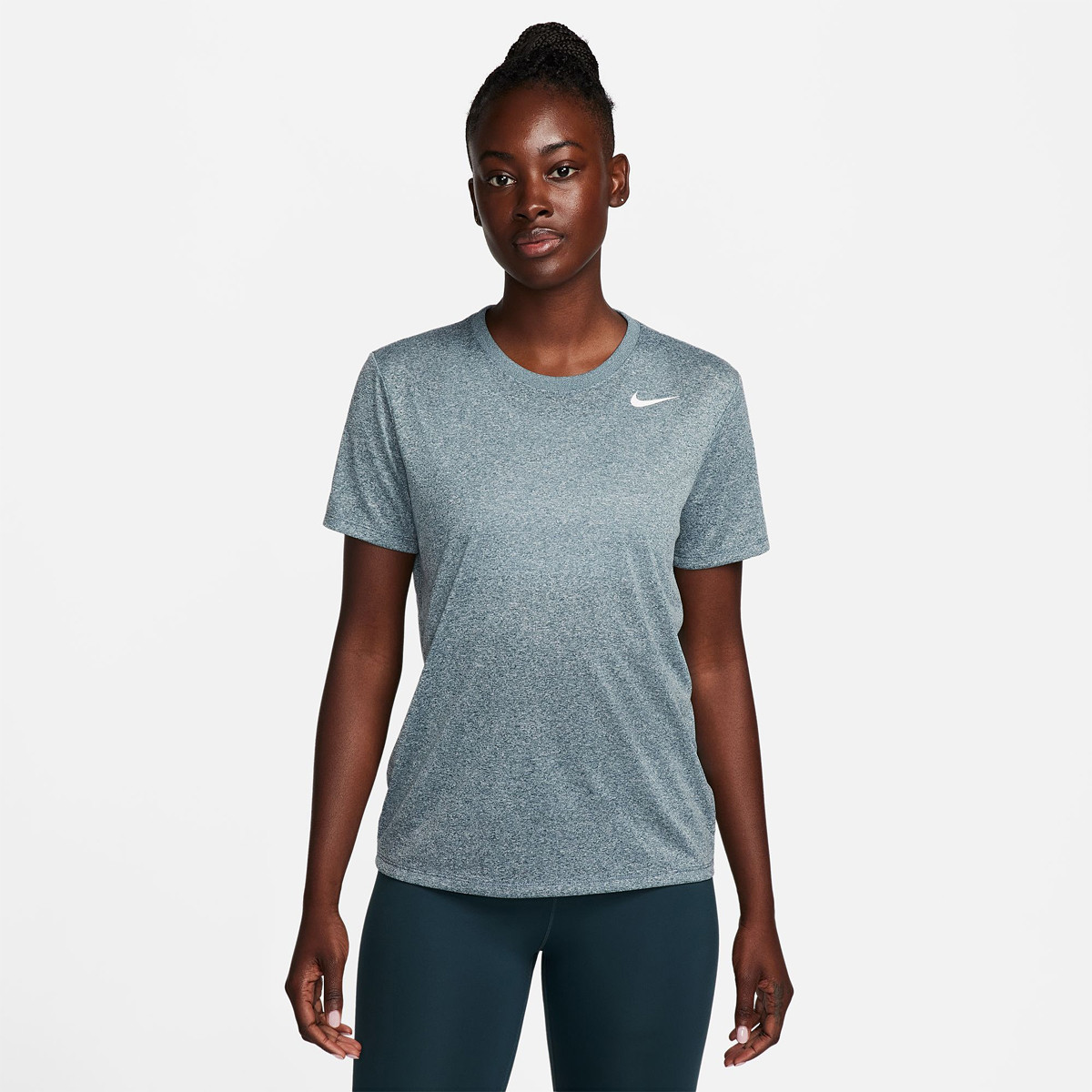 Camiseta nike verde mujer store
