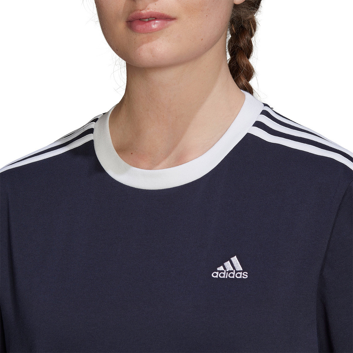 Camiseta adidas mujer tres bandas on sale