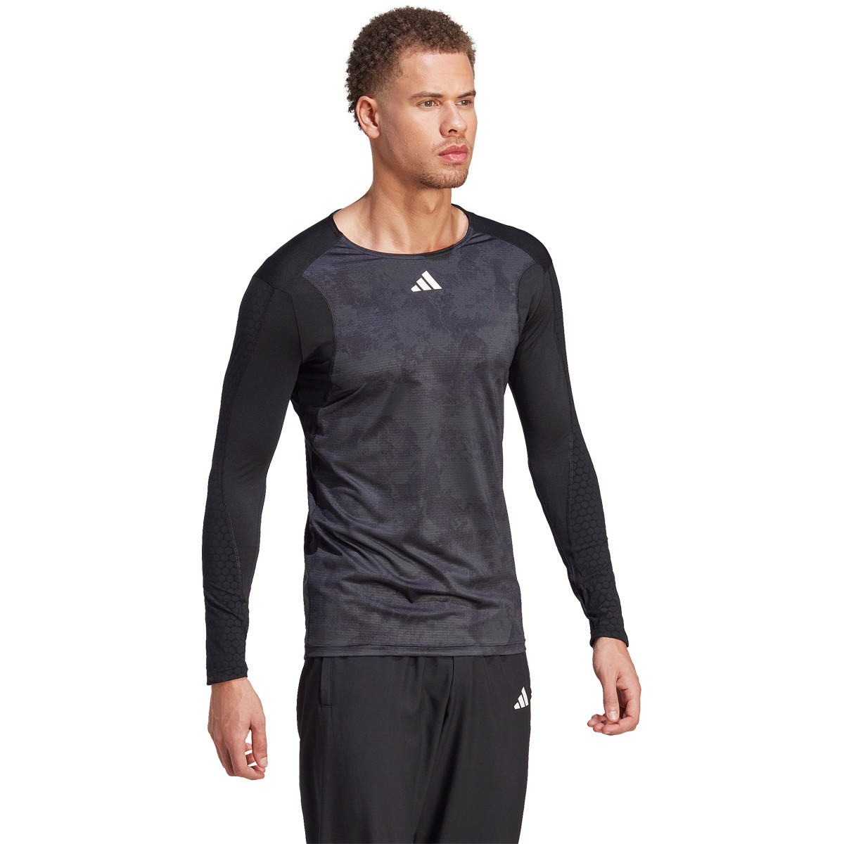 Camiseta adidas online manga larga hombre