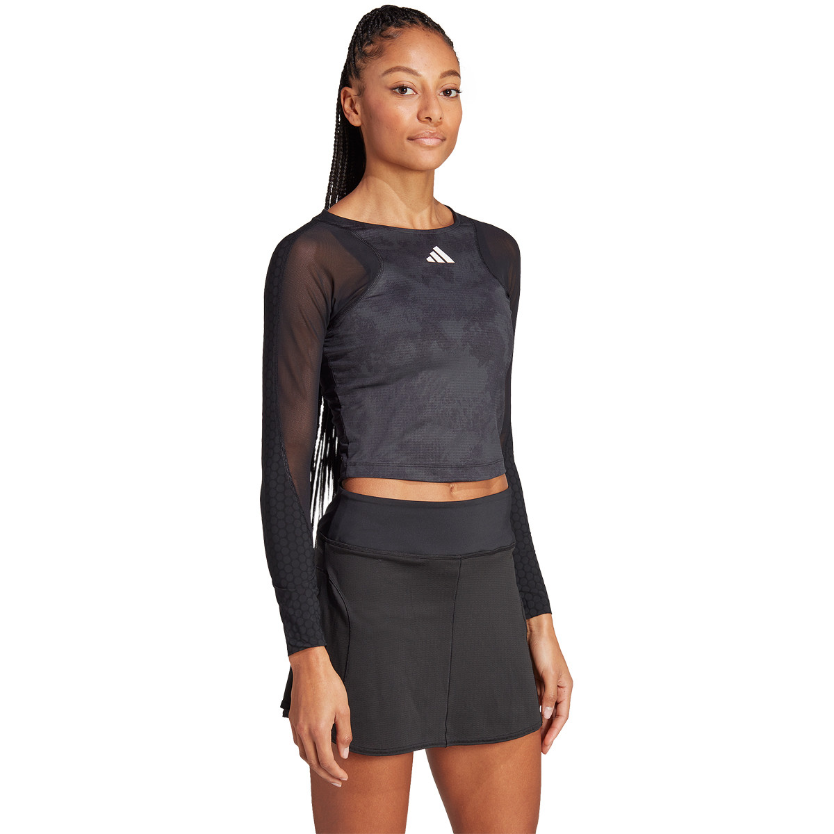 CAMISETA ADIDAS MUJER CROP TOP MANGA LARGA PARIS ADIDAS Mujer
