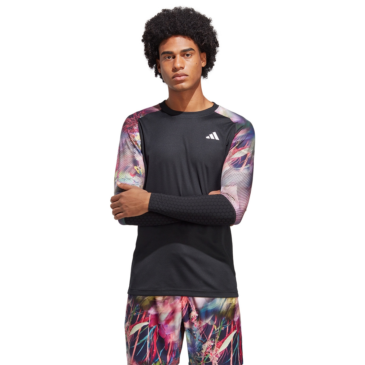 Camiseta manga clearance larga adidas hombre