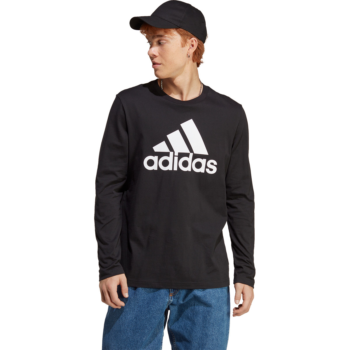 Camiseta adidas hombre negra sales
