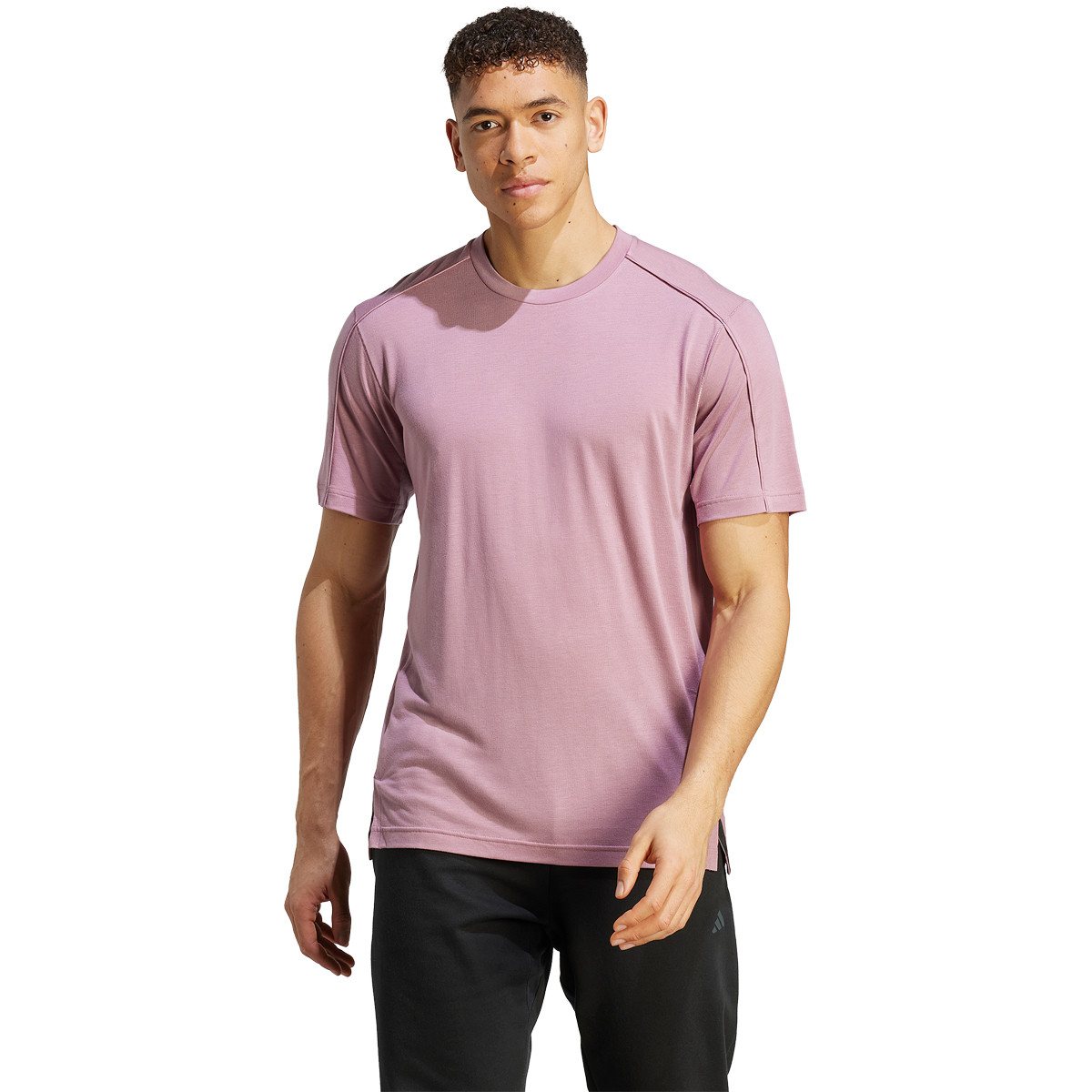 Camiseta rosa adidas hombre sales