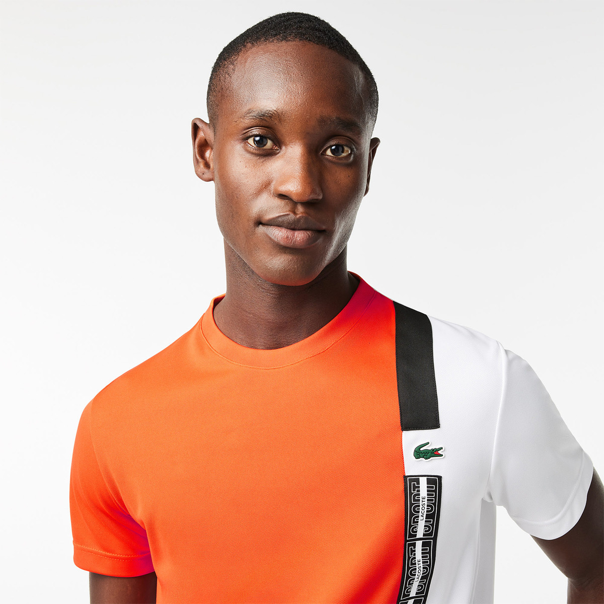 Camiseta lacoste naranja sales
