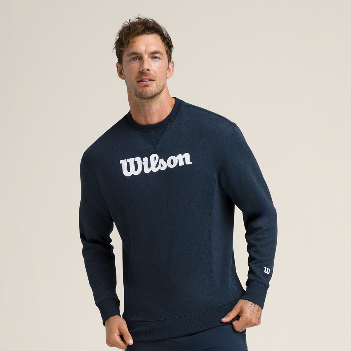 SUDADERA WILSON PARKSIDE CREW WILSON Hombre Ropa Tennispro